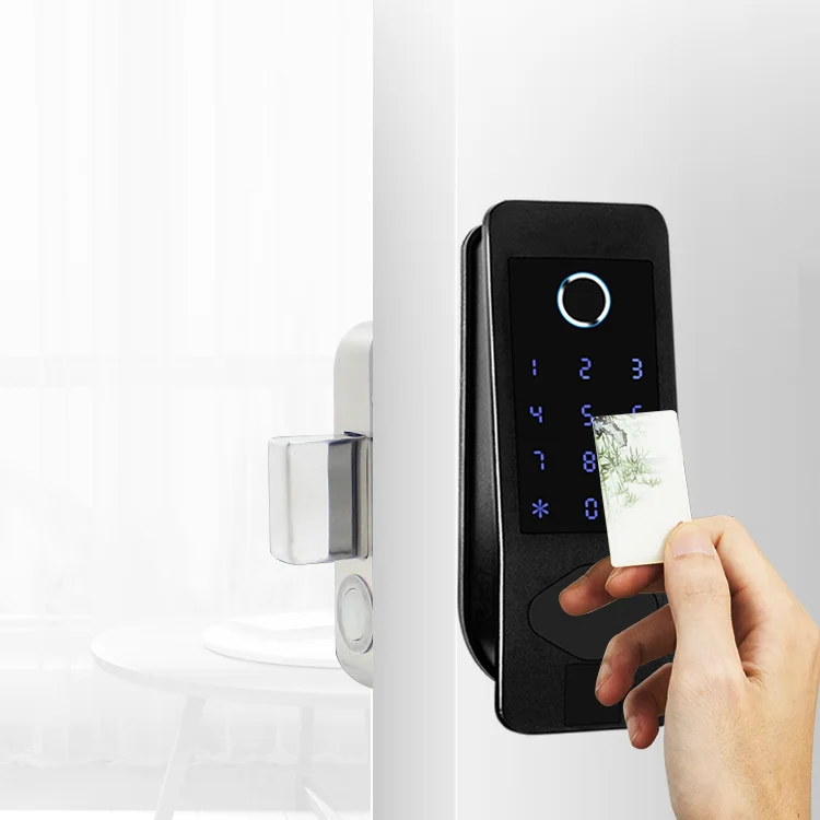 High quality Hot new products aluminium door handle lock for promotion auto-locking Intelligent Electric Lock