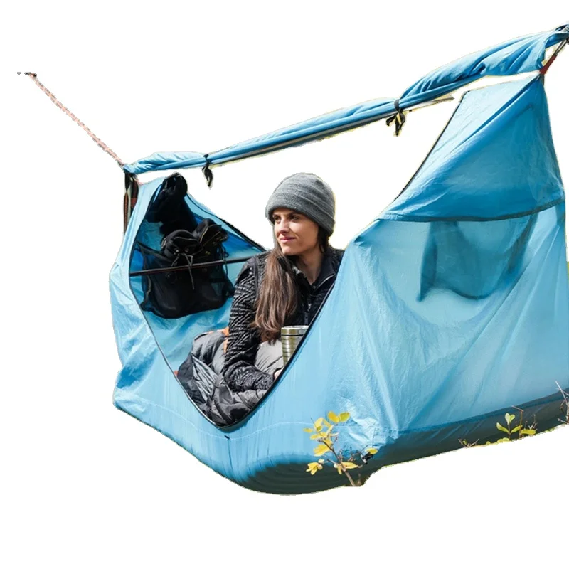 
Ultralight Blue Camping Floating Suspended Floating Off The Ground Tree Hanging Hammock Swing Tent 