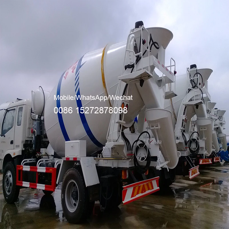 FOTON FORLAND 4x2 4x4 RHD 5m3 Concrete Agitator Cement Mixer Truck Concrete Mixer Truck For Sale