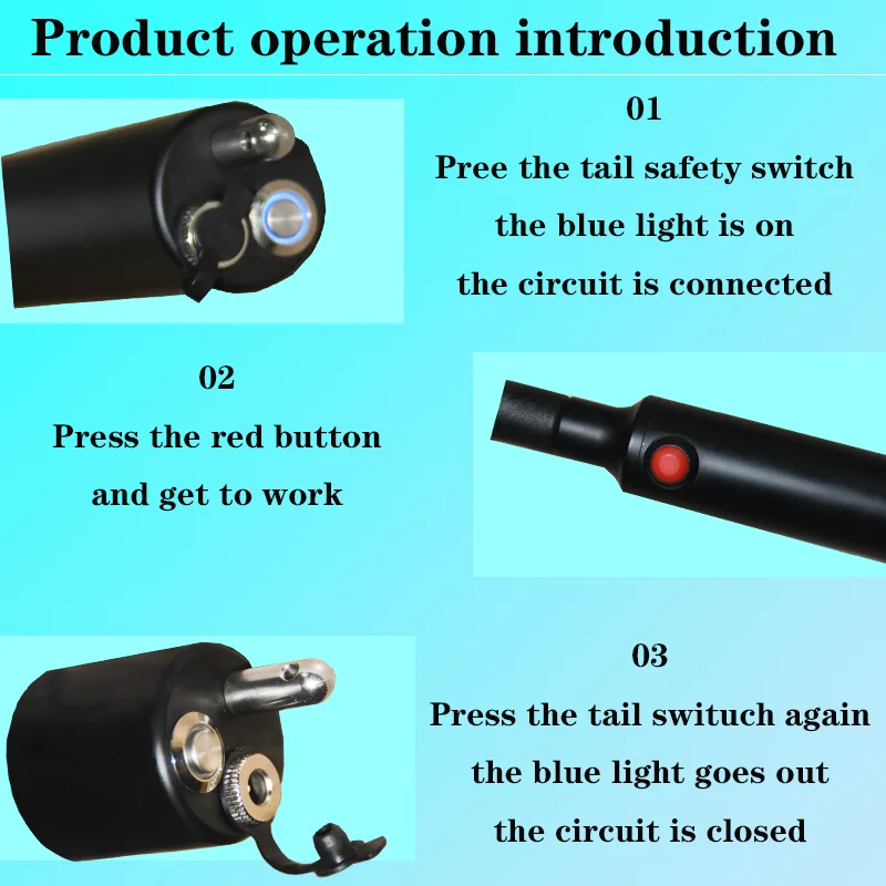 New design new fashion 45cm waterproof high-power livestock management tool electronic pig drive