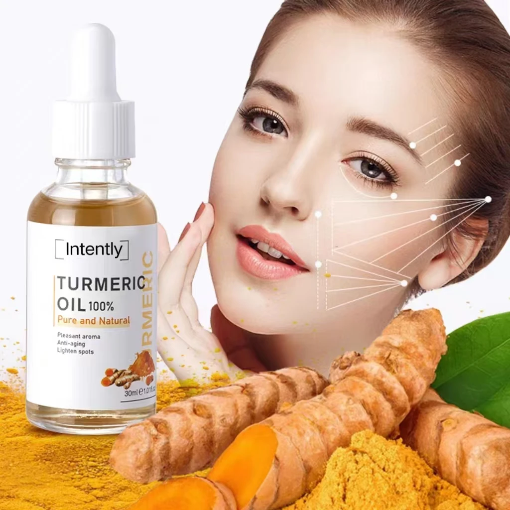 OEM TURMERIC OIL 100% Pure Natural Anti-Aging Lighten Spots Moisturize Wrinkles Face Serum Nourish Body Oil  Skin Care for Women