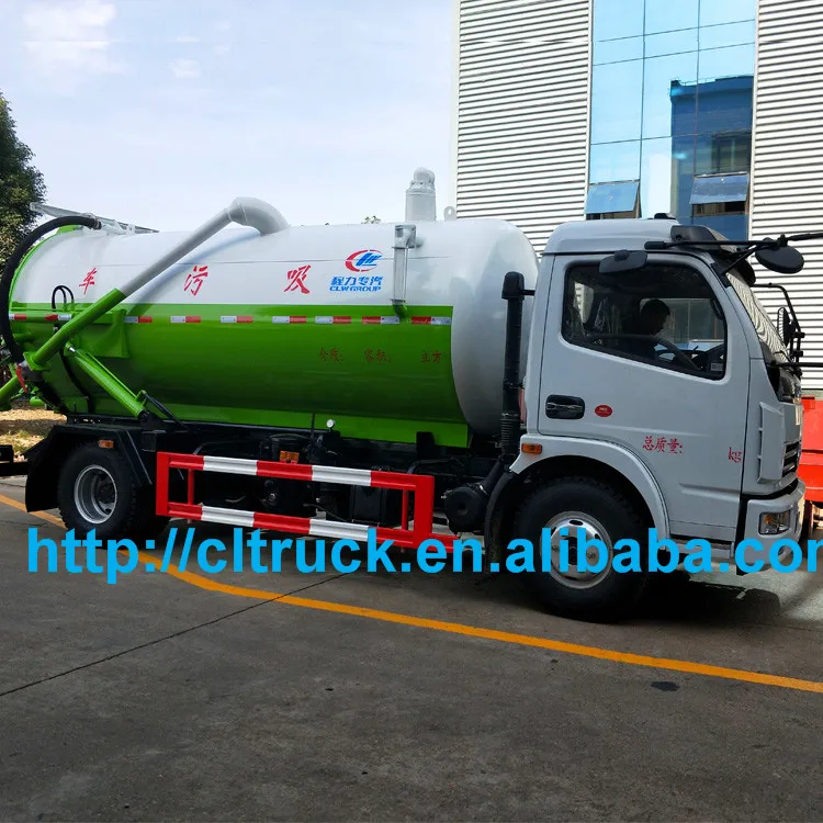 4x2 Dongfeng 5cbm 6cbm 7cbm RHD LHD sewage suction truck for sale