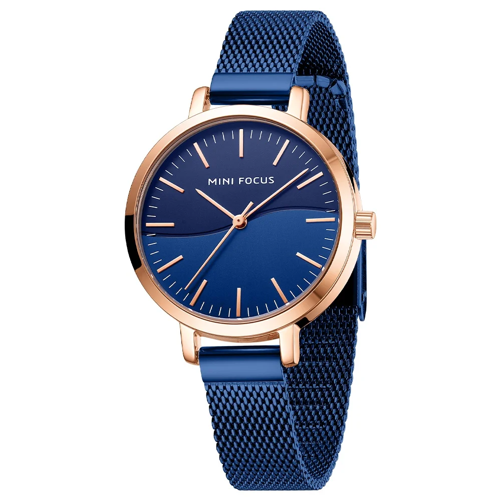 MINI FOCUS Casual Women Watches MF0261L Design Top fashion Brand Quartz Clock Simple Dress Ladies Watch Waterproof reloj mujer