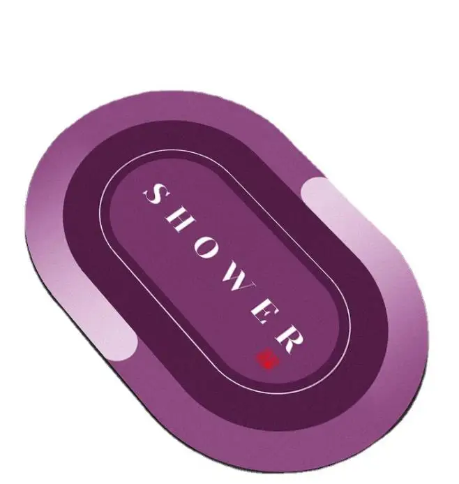 Custom Rug Logo Rubber Bath Mat Dries Quickly Carpet For Bathroom Foot Mat