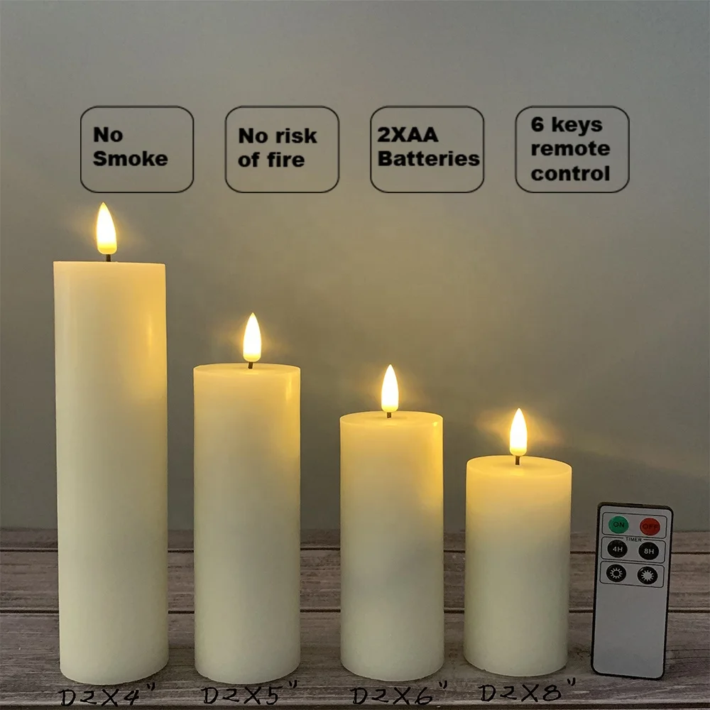 Высококачественные портативные светодиодные свечи с аккумулятором, набор светодиодных свечей, подарочные наборы светодиодных свечей