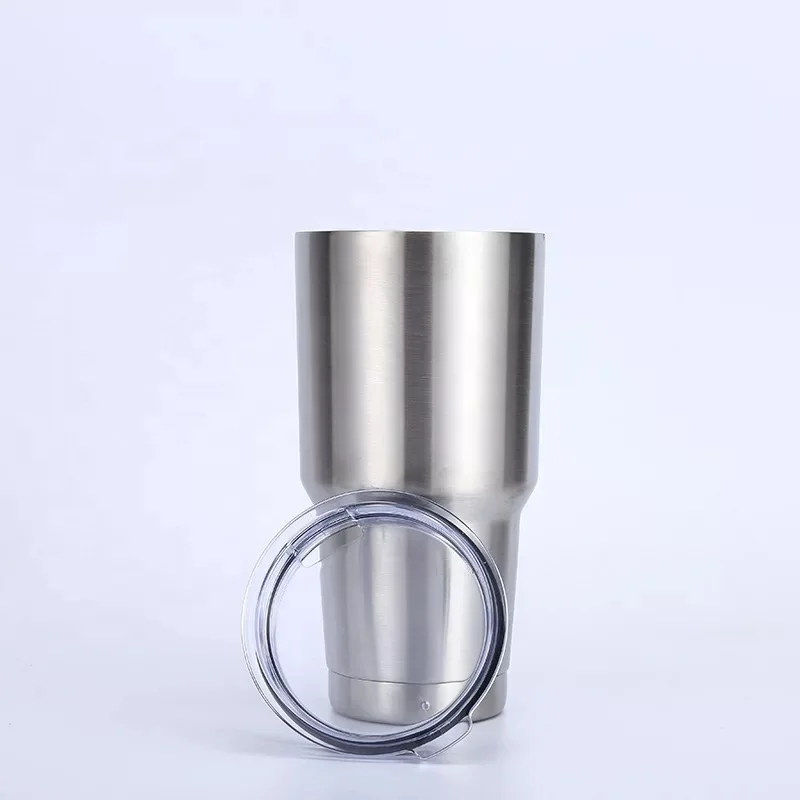 Custom 30oz Tumbler Stainless Steel Vacuum Insulated Auto Mug Glass Cup Plastic Coating