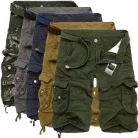 Fashion Casual Mens Summer  Pants Camo Workout Cargo Shorts Trousers