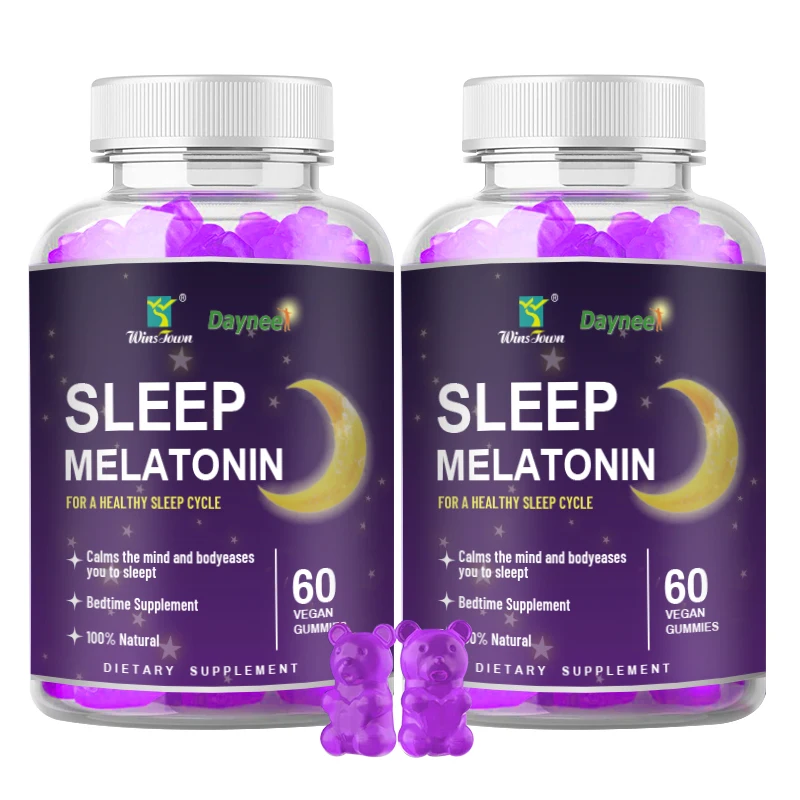 OEM Private label good sleep Melatonin Gummy Vegan Bears relaxation aid Sleep gummies for women kids Supplement