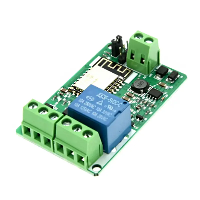 ESP8266 релейный модуль 10A 220V Сетевой WIFI вход DC 7V ~ 30V 4-слойная плата TVS автоматическая защита