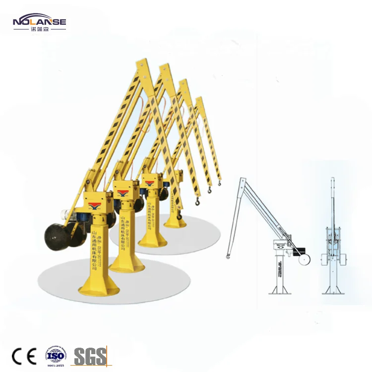 Arm Length 3.5 M 360 Degree Rotation Balance Crane For CNC Machinery Workshop