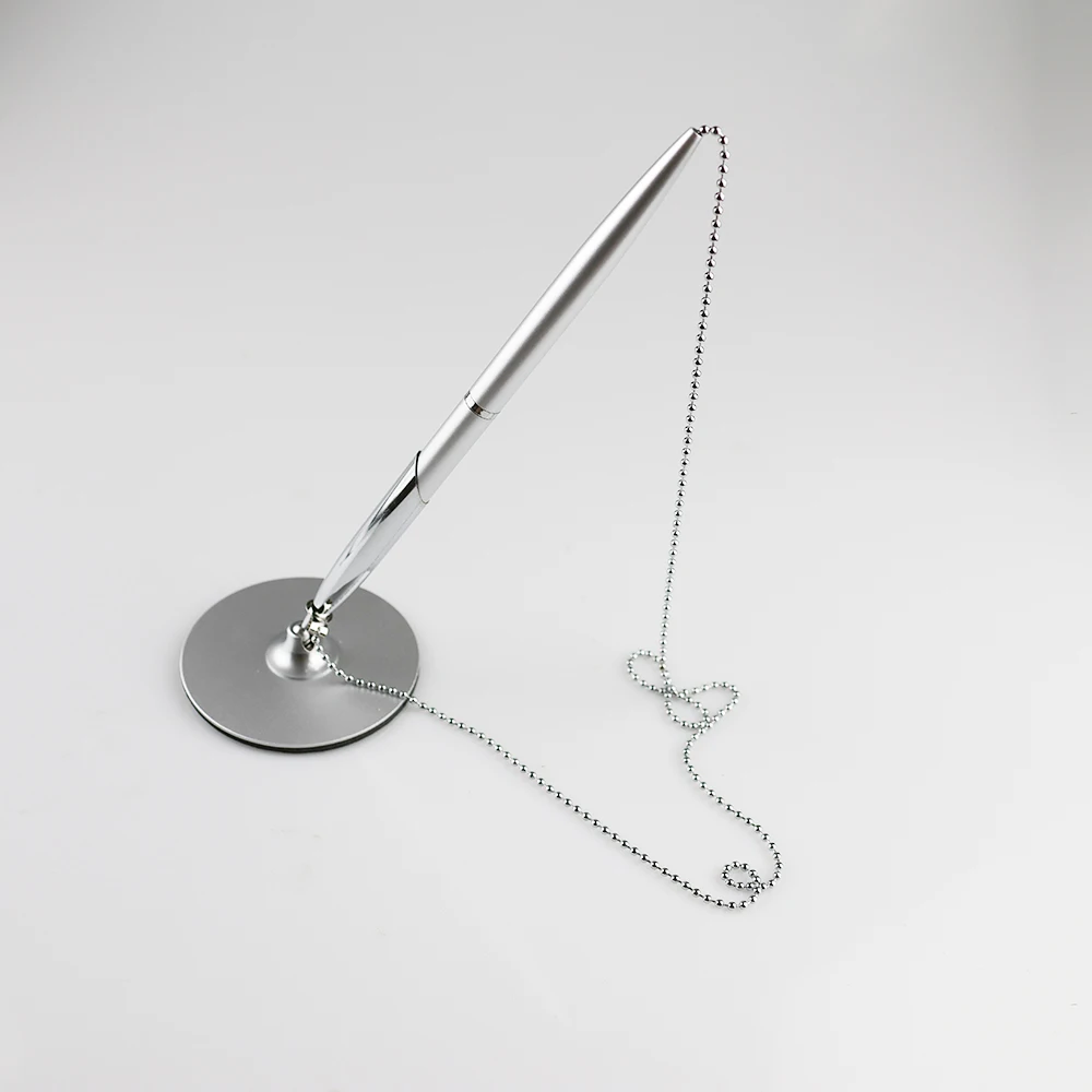 GemFully office stationery kit professional counter ballpoint pen security chain pen diy stand pen