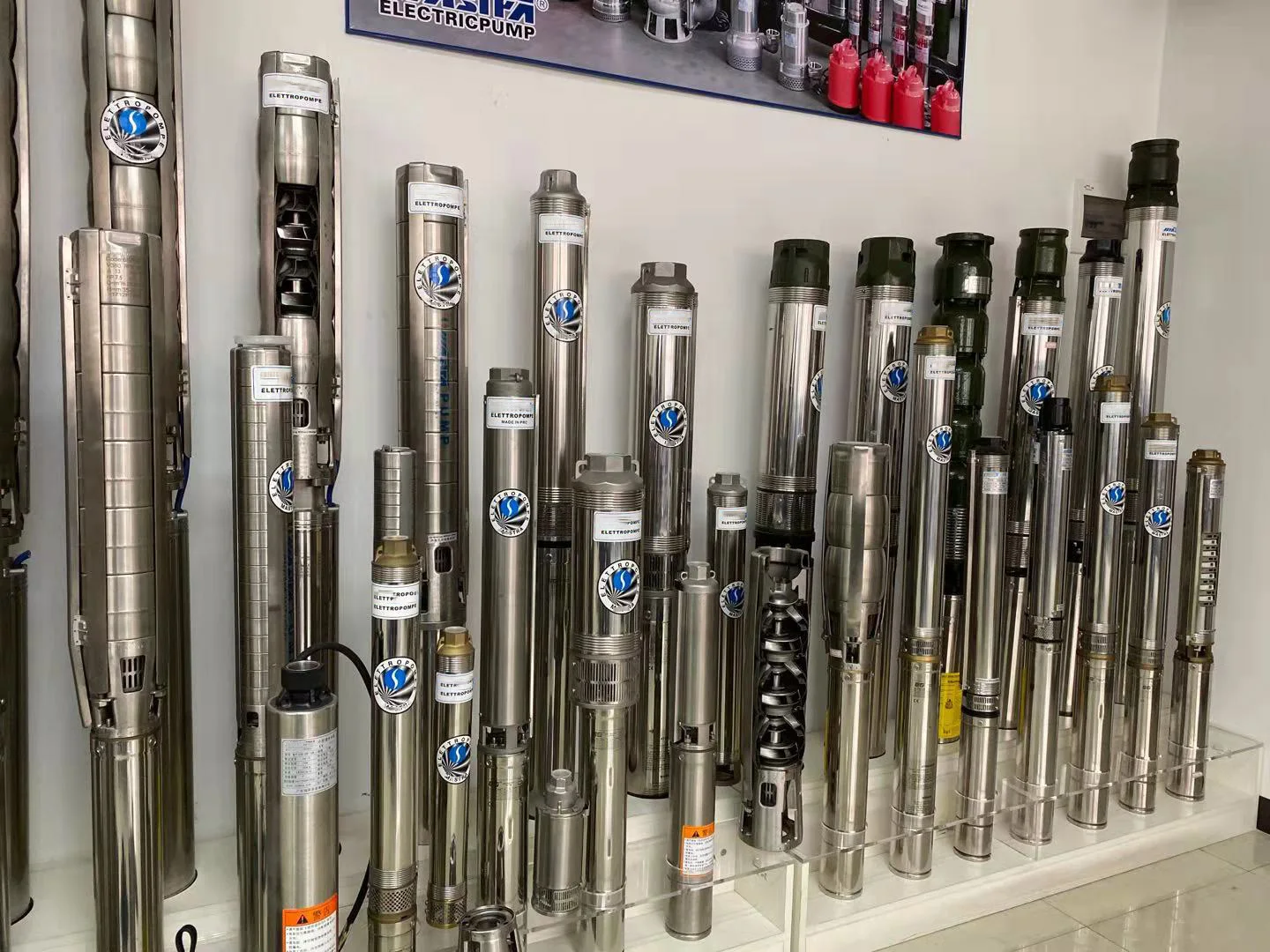 Max 700m head agricultural irrigation solar pump system AC DC Solar Water Submerge Pump for borehole deep well