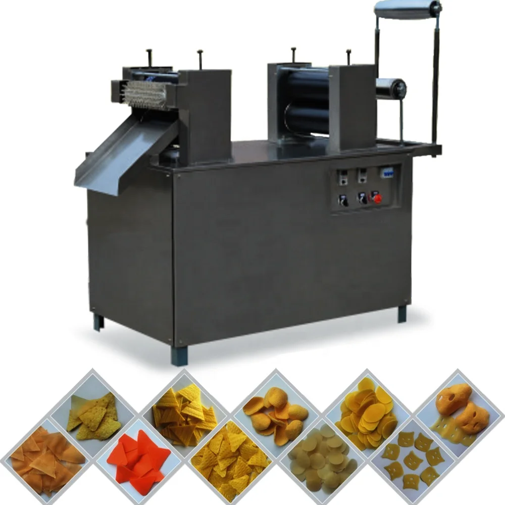 Full Automatic Fried Tortilla chips machinery Triangle chips Bugle pasta Food Extruder Making Machine Doritos production line