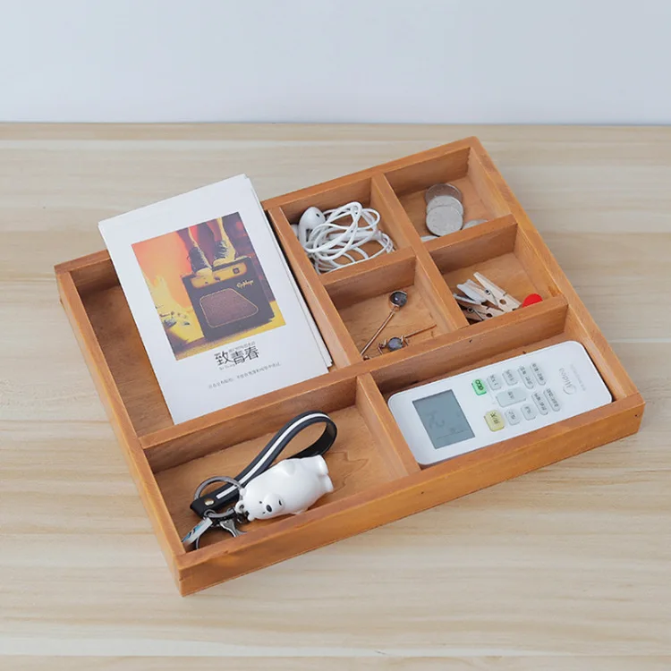 Wood Drawer Organizer Utensil Tray Kitchen Storage Box Versatile Dividers Cutlery Holders Bins Containers organizer tray.