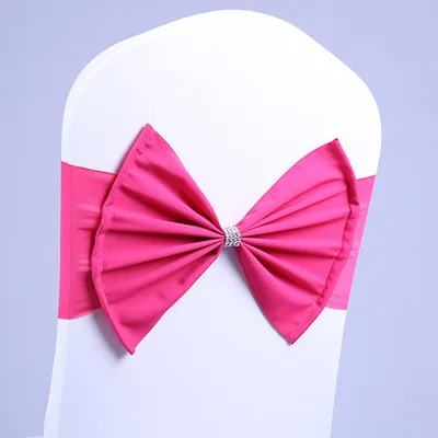Elastic  Butterfly bow tie  Chair Cover Belt