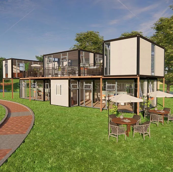 Индивидуальный модульный сборный плоский упаковочный дом, модульный контейнерный дом для виллы