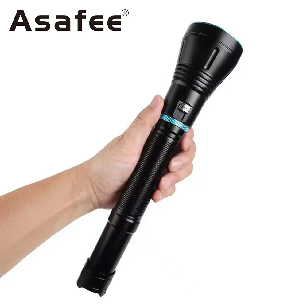 Asafee Новый A16 pro подводный фонарик для подводной охоты XHP70 мощный светодиодный дайвинга водонепроницаемый фонарь и