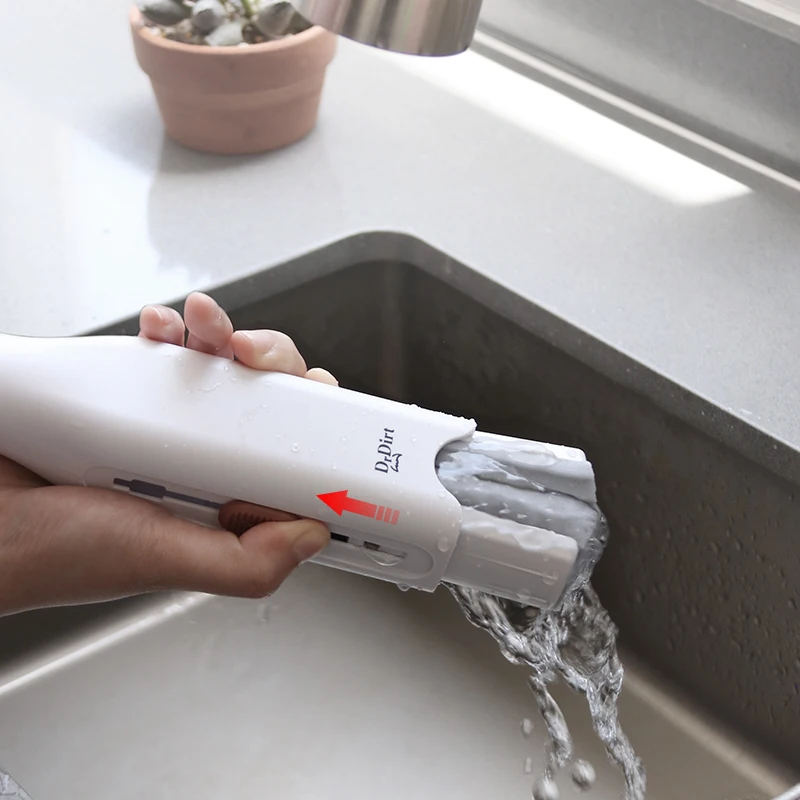 Multifunctional household cleaning tools handheld portable mini sponge cleaning mop with replacement for kitchen