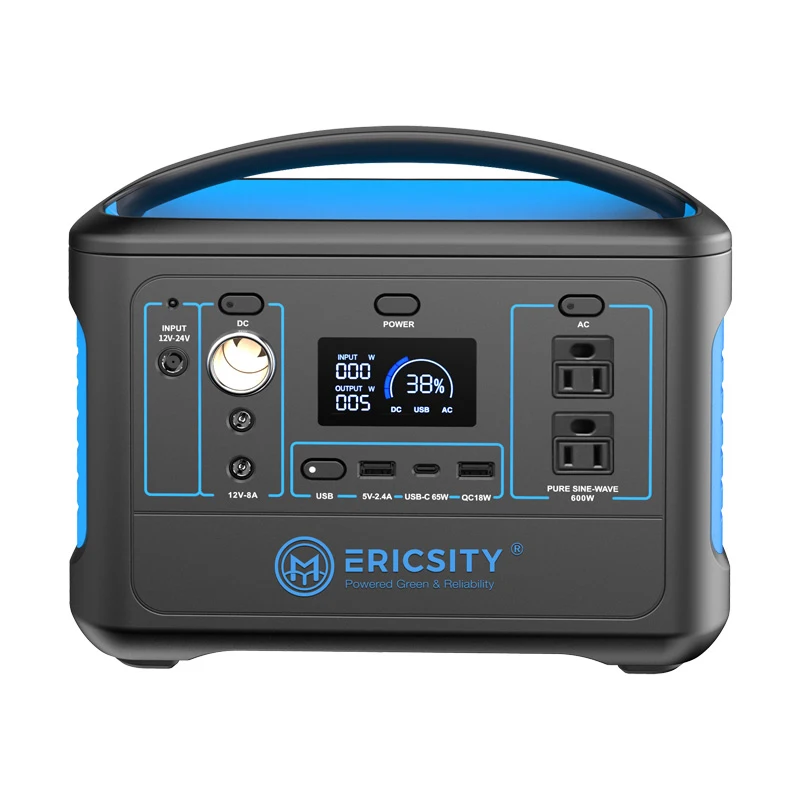 600W Emergency Energy  Manufacturers Camping Lithium Battery Outdoor Portable Power Stations