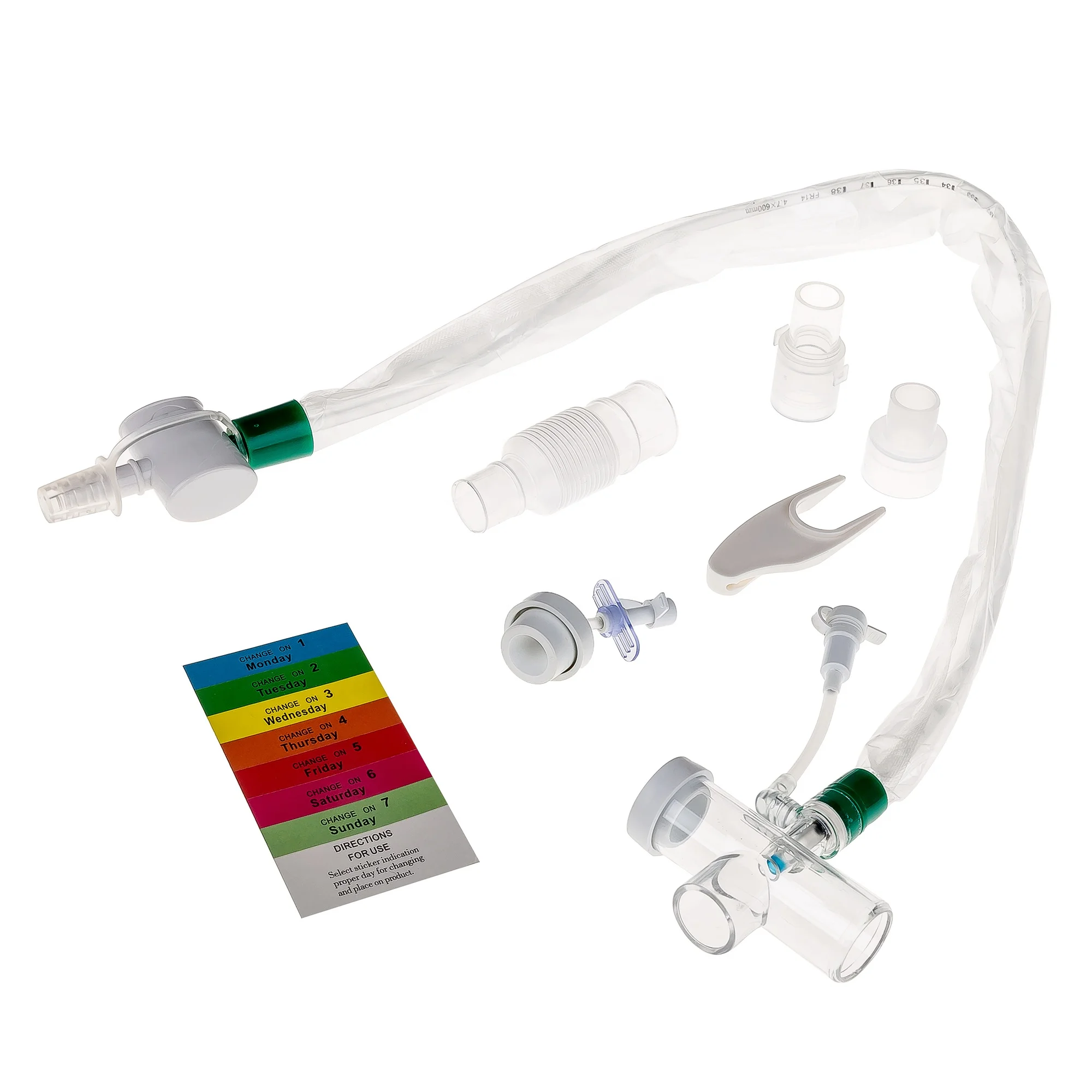 China Manufacturer Disposable Medical Consumables Closed Suction Tube 24 Hours T-type for ICU Closed Suction Catheter