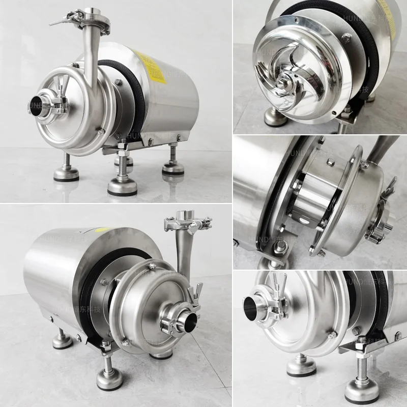 Food grade liquid juice milk transfer pump stainless steel wine beverage centrifugal pump