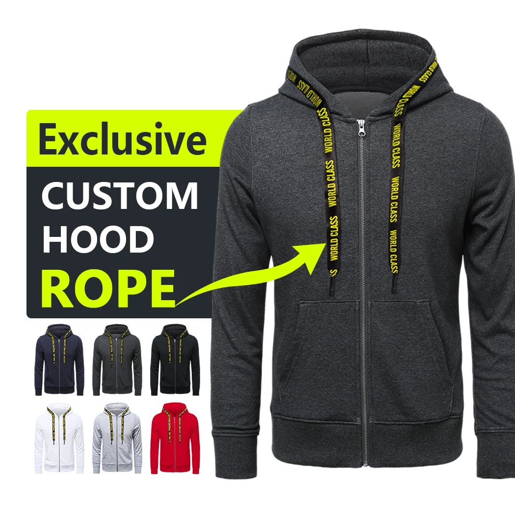 Custom Logo Men Cotton Zip Up Hood Blank Hoodi Zip Zipper Hoodie For Unisex
