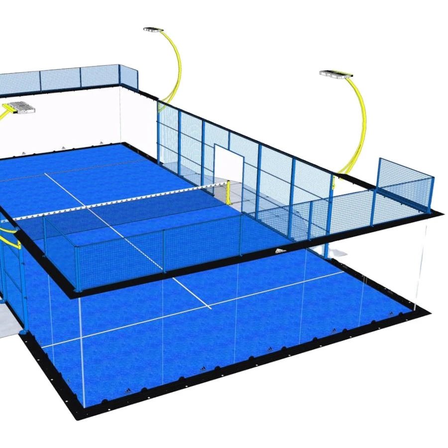 2023 New Arrival Hot Sale Super Panoramic Padel Tennis Court For Professional Tourament