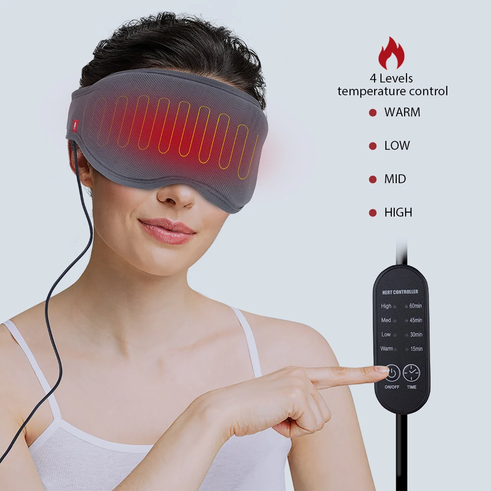 Pakcare USB Electric 3D Weighted Heating Eye Mask