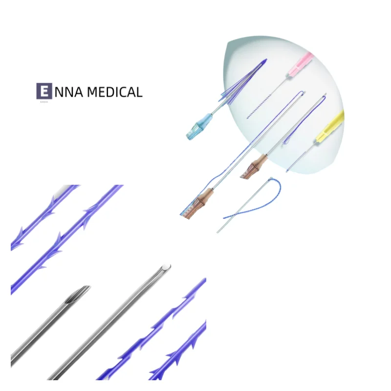 ENNA pcl cog threads molding cog lifting threads pcl Wholesale Medical W Needle 18g 100mm Face Lift Cog 6d Thread Pcl