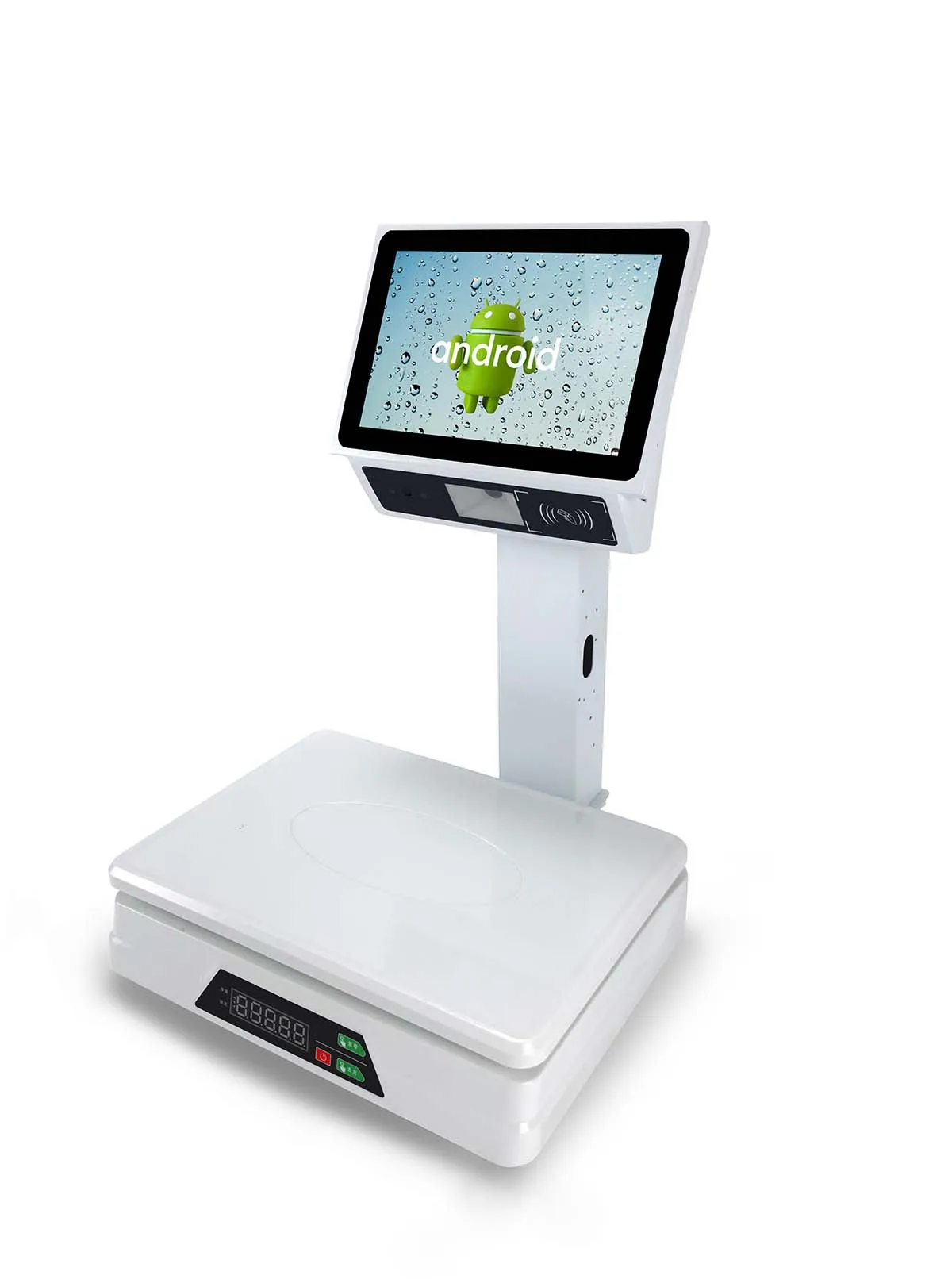 All In One Inch Both Touch Screen Scale Digital Weight Machine Weighing Scale With Built-In 58mm Receipt Printer