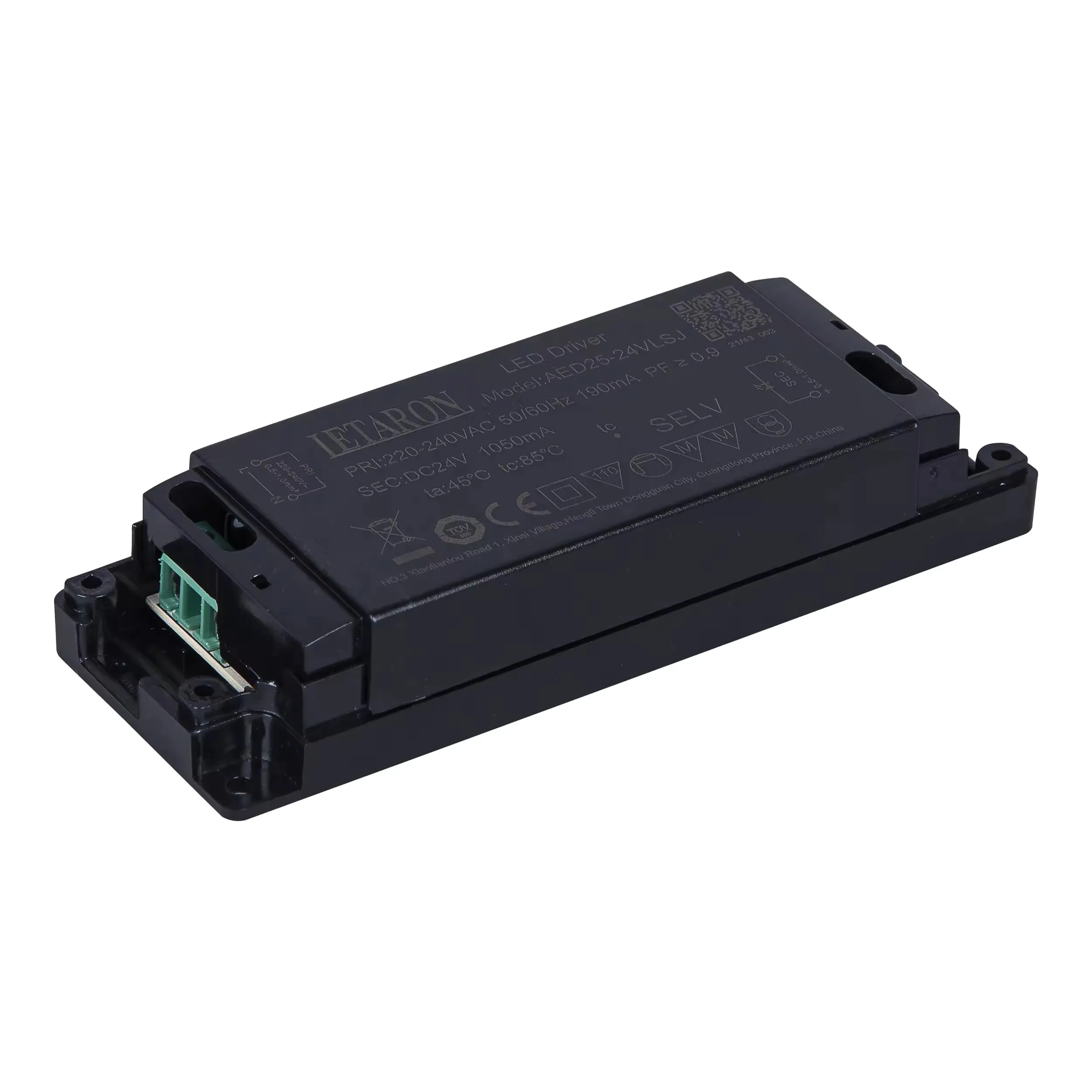LETARON светодиодный драйвер TUV/CCC/CE 24V 25W Светодиодный 1050mA 220-240V AC 50/60 Гц PF> 0 9 ЕС Универсальный