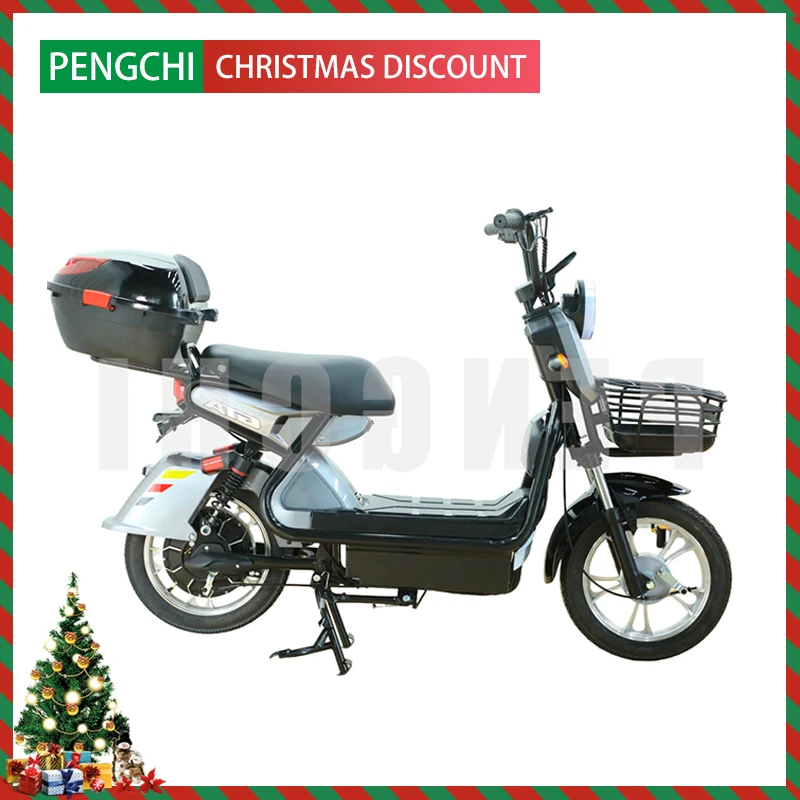 E-bike 650W digital intelligent electric bicycle, 48V/60 12Ah/20Ah lead-acid battery, steel frame, 3-speed rear wheel hub motor