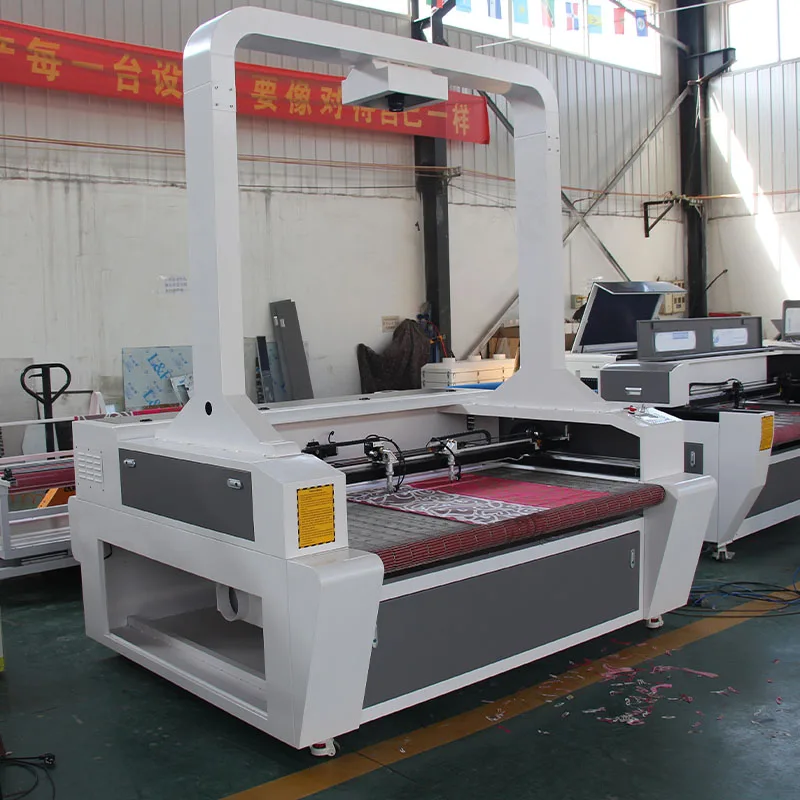 CCD camera Canvas Neylon Straight Knife Flatbed Roller Shade fabric cutting machine