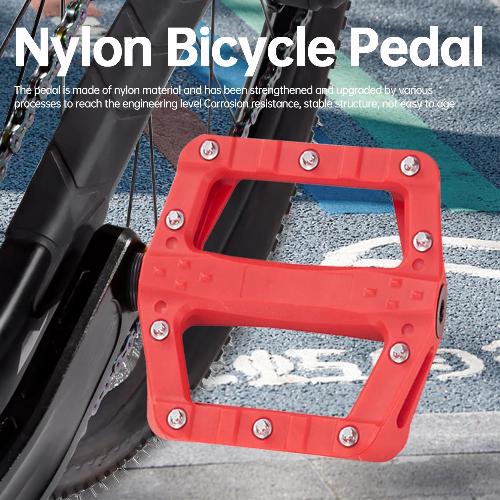 Bike Pedal Parts  N-8 Colorful Nylon+fiber Bicycle  Pedals  1DU Road / BMX / Folding Electric Bike Pedal Bicycle Accessories