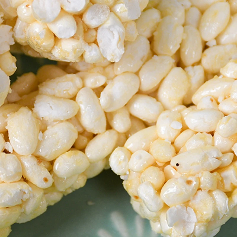 Uncle Pop Hot Sell China  Healthy Food Beverage Puffed Rice Roll Peanut Flavor Crisp Snack Food Original Taste 400g X 10 bags