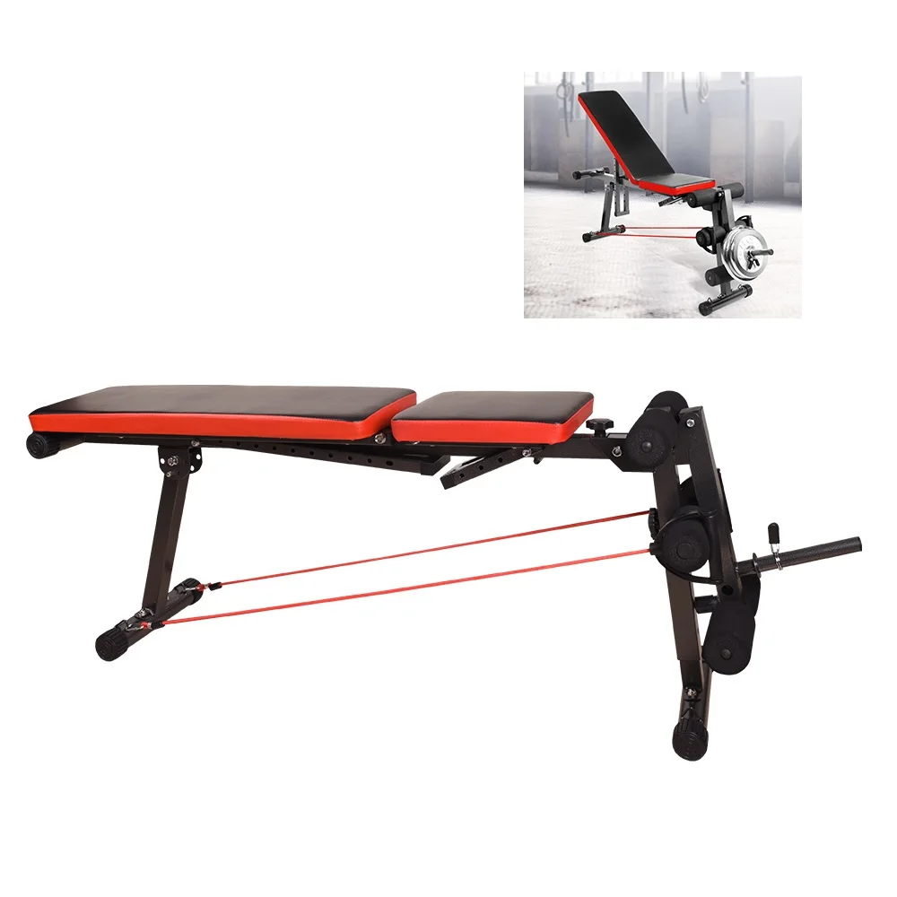 Оборудование для занятий фитнесом сидеть скамья тяжелой атлетики Flybird наклон и снижение Гантели Скамья пресса с сгибание ног