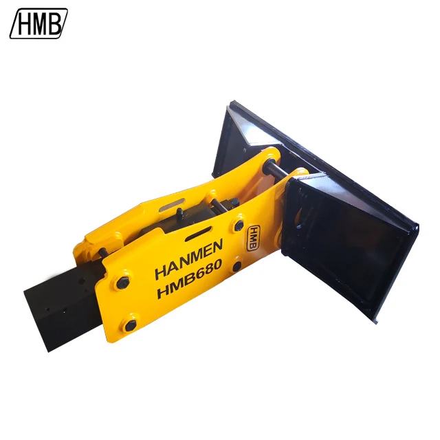 skid steer loader with hydraulic breaker attachments hammers 53mm 68mm for skid steer