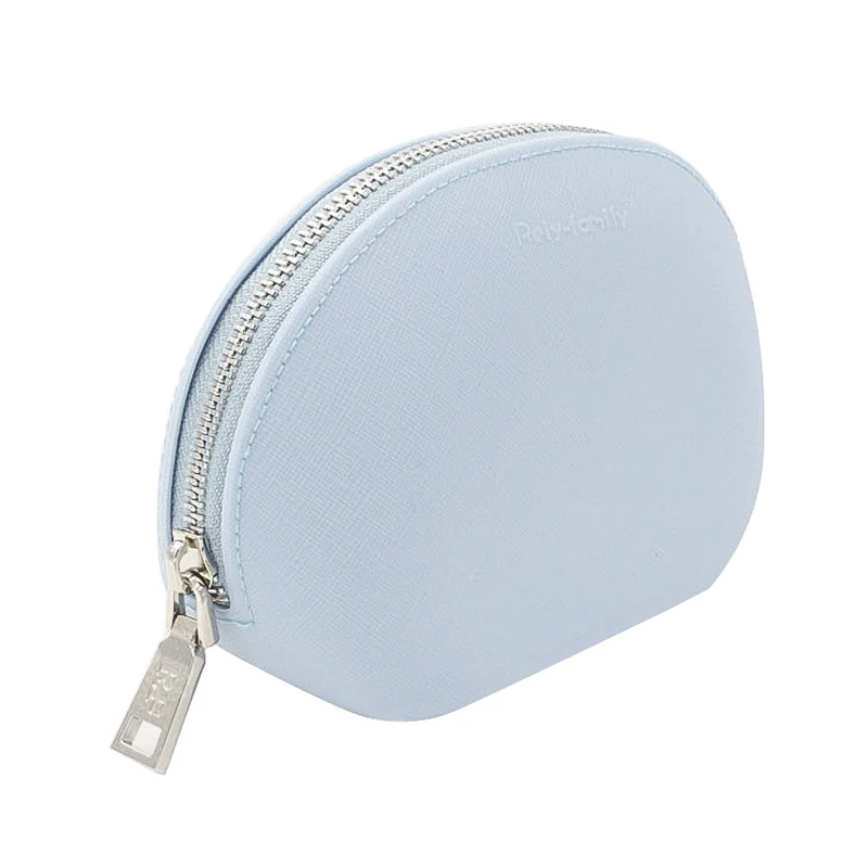 Custom logo private label Portable semi round Waterproof rubber Toiletry Wash Bag Shell Silicone Cosmetics Makeup Bags