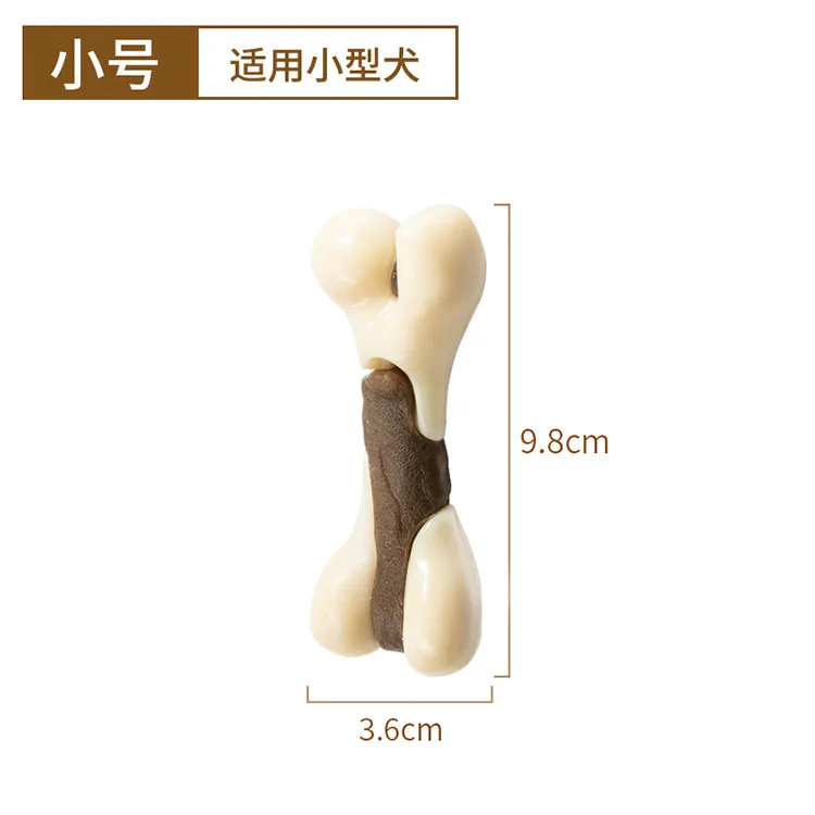 Pet toy Explosive bone teeth cleaning and grinding stick cowhide stick dog bite glue after the leg bone chew dog bite toy