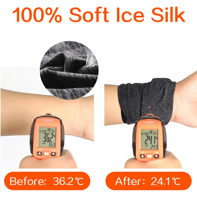 
Ice Silk Cooling Outdoor Sports Riding Mask Head Cover Motorcycle Cycling Half Face Mask Dust Sunscreen Neckerchief Riding Mask 