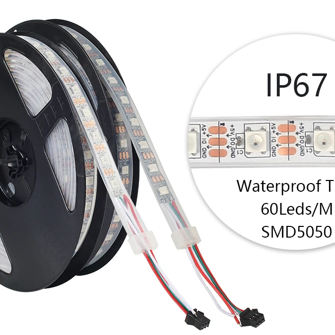 UL listed address WS2812B magic 5050 144Pixel Digital flexible led strip