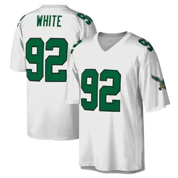 Оптовая продажа, дешевая майка американского футбола со сшитыми краями, Филадельфия 12, случайная клетка 92, белая