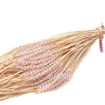 Rafi grass bracelet hand woven rope 12 beads Korean version DIY beaded crystal travel commemorative hand jewelry