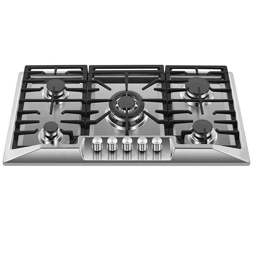 Best Reasonable Price Gas Cooker 5 Burner Cast Iron LPG 5 Burners Stove