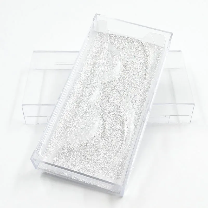 
New eyelash box square wide pull box false eyelash packaging 25mm mink hair eyelash multi-color background card 