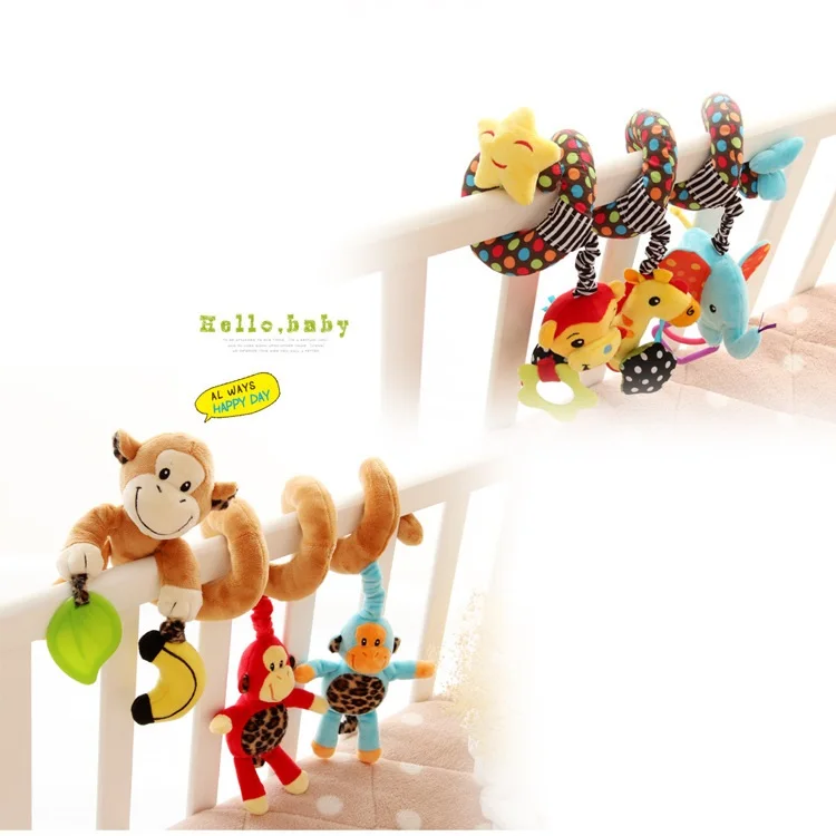 Мягкая детская кроватка игрушка для коляски спиральная новорожденных автомобильное сиденье развивающие погремушки детское полотенце детские игрушки 0-12 месяцев