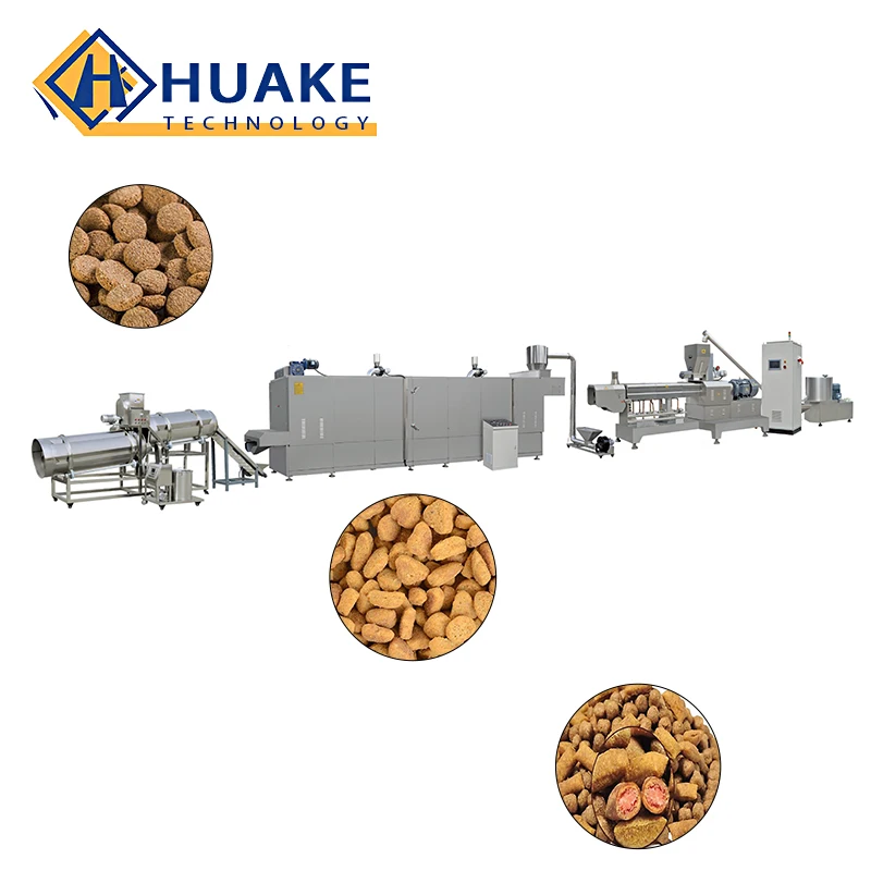 Automatic dry fish food extruder fish feed making machine floating sinking fish feed production processing line