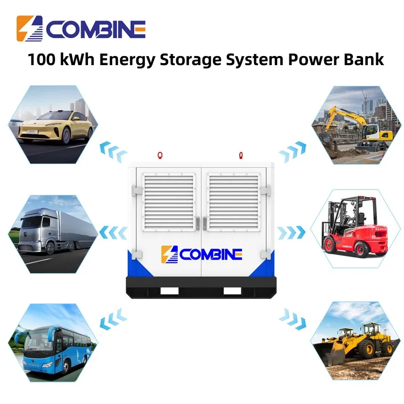 COMBINE All In One Mobile Solar Power Station Industrial 100kWh 200kWh Off Grid LiFePO4 Battery Energy Storage System