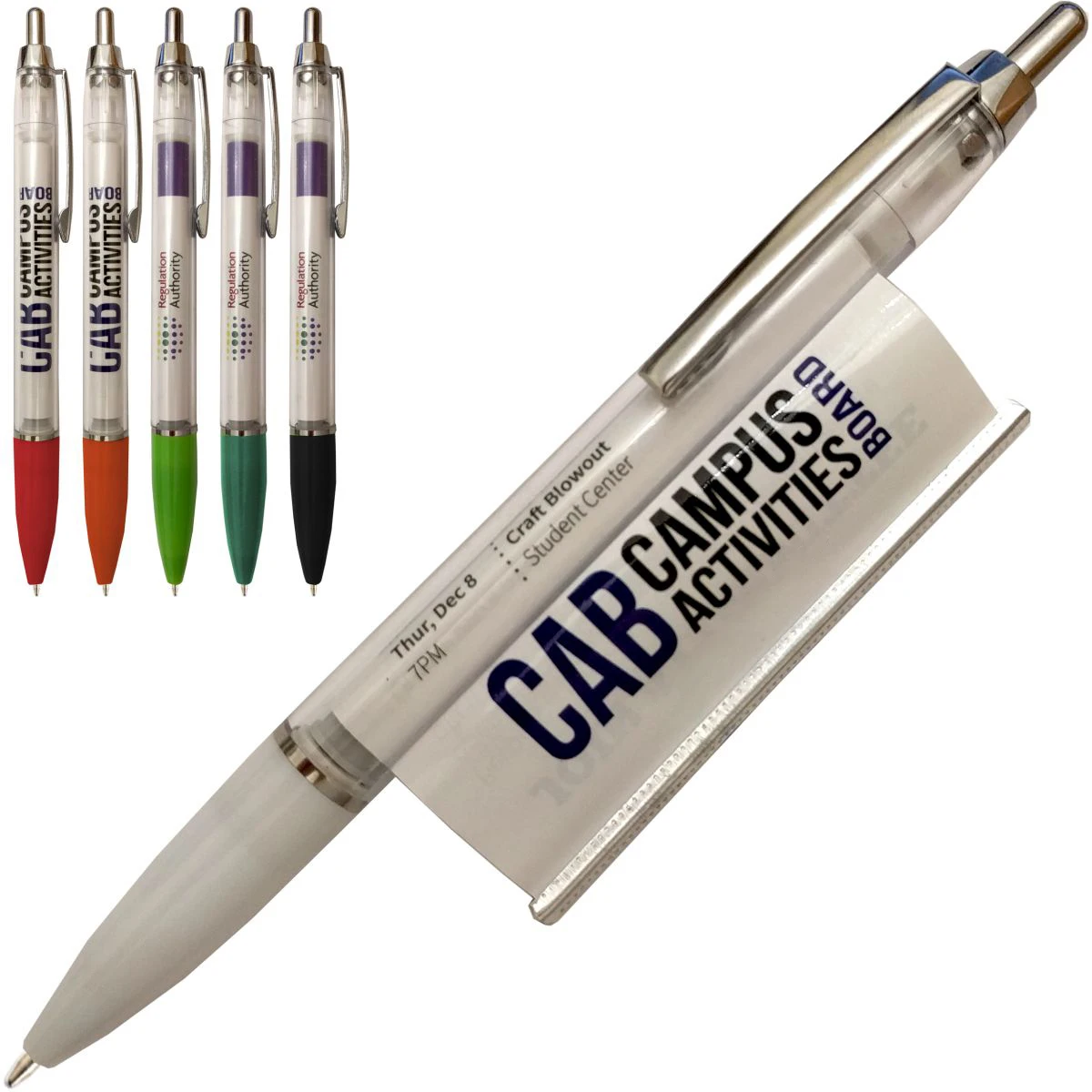 Рекламная ручка с логотипом на заказ выдвижная для сообщений баннерная шариковая