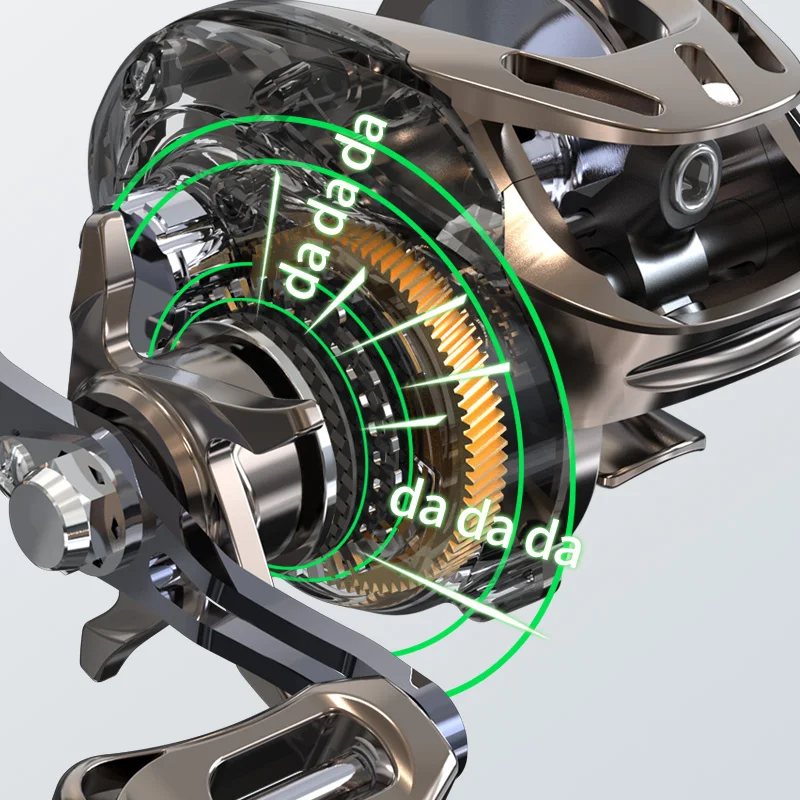 LINNHUE Fishing Reel CD2000 5+1bbs  6.3:1 Max Drag 6kg Baitcasting Reel For Seawalter Distant Wheel Fishing Pesca Reel Fishing